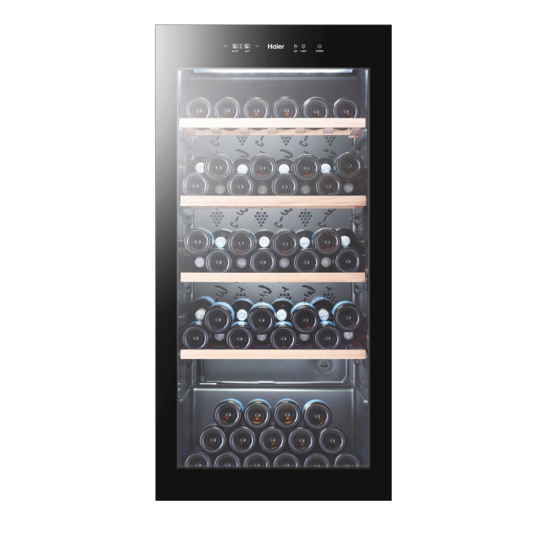 Haier Wine Bank 60 Serie 3 WS105GA Refroidisseur de vin compresseur Pose libre Noir 105 bouteille(s)