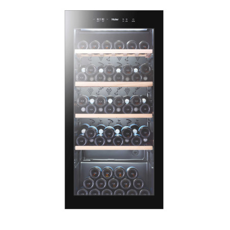Haier Wine Bank 60 Serie 3 WS105GA Refroidisseur de vin compresseur Pose libre Noir 105 bouteille(s)