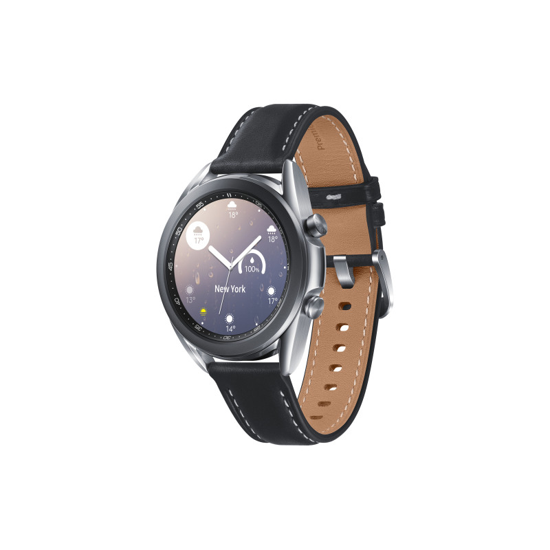 Samsung Galaxy Watch3 3,05 cm (1.2") OLED 41 mm Numérique 360 x 360 pixels Écran tactile Argent Wifi GPS (satellite) Samsung Galaxy Watch3 3,05 cm (1.2") OLED 41 mm Numérique 360 x 360 pixels Écran tactile Argent Wifi GPS (satellite)