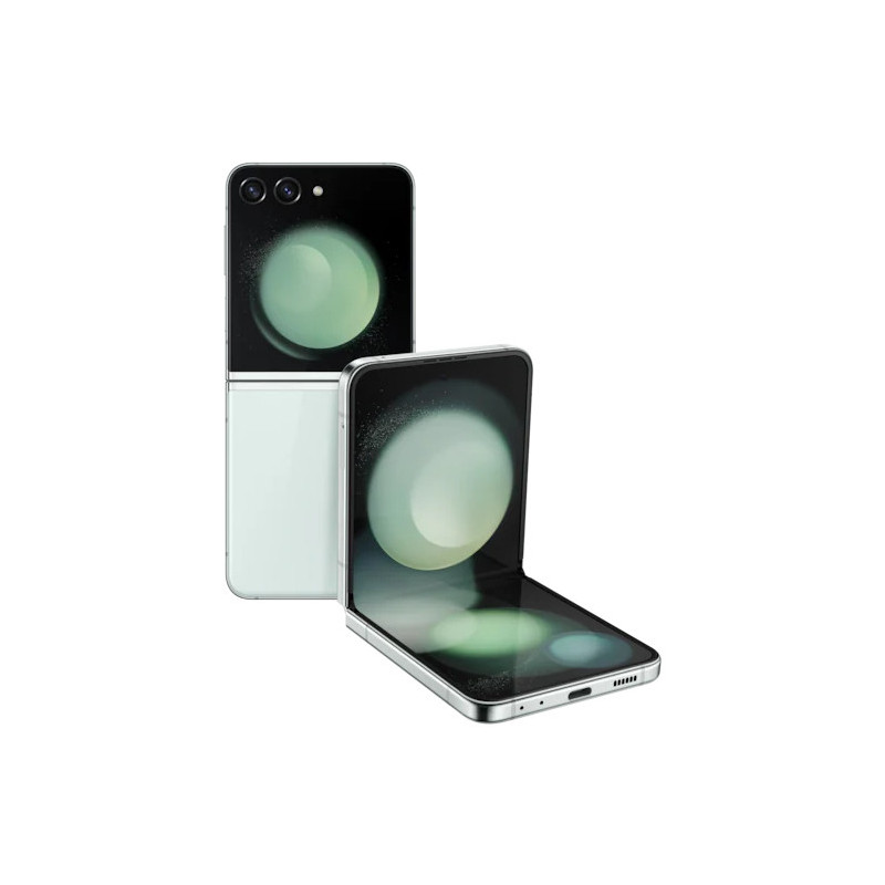 Samsung Galaxy Z Flip5 SM-F731B 17 cm (6.7") Double SIM Android 13 5G USB Type-C 8 Go 512 Go 3700 mAh Couleur menthe Samsung Galaxy Z Flip5 SM-F731B 17 cm (6.7") Double SIM Android 13 5G USB Type-C 8 Go 512 Go 3700 mAh Couleur menthe