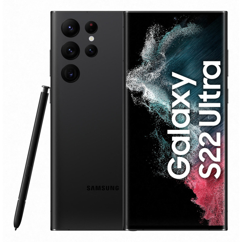 Samsung Galaxy S22 Ultra SM-S908B 17,3 cm (6.8") Double SIM Android 12 5G USB Type-C 8 Go 128 Go 5000 mAh Noir Samsung Galaxy S22 Ultra SM-S908B 17,3 cm (6.8") Double SIM Android 12 5G USB Type-C 8 Go 128 Go 5000 mAh Noir