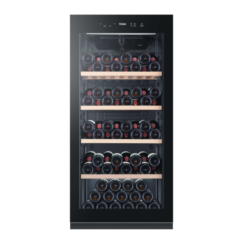 Haier HWS116GAE Refroidisseur de vin compresseur Pose libre Noir 116 bouteille(s)