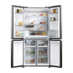 Haier Cube 83 Serie 5 HCW58F18EHMP frigo américain Pose libre 507 L E Platine, Acier inoxydable