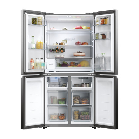 Haier Cube 83 Serie 5 HCW58F18EHMP frigo américain Pose libre 507 L E Platine, Acier inoxydable