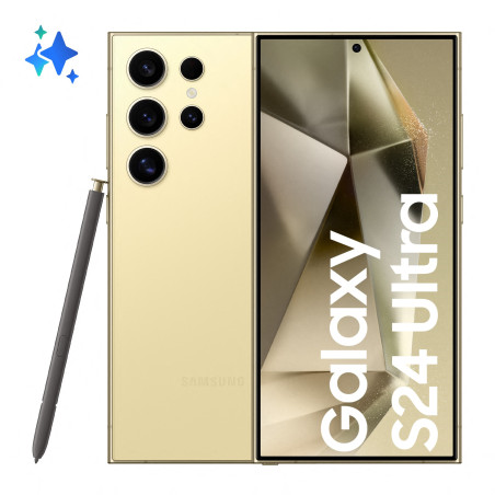 Samsung Galaxy S24 Ultra 17,3 cm (6.8") Double SIM 5G USB Type-C 12 Go 1 To 5000 mAh Titane, Jaune