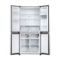 Haier Cube 83 Serie 3 HCR3818EWMM frigo américain Pose libre 463 L E Platine, Acier inoxydable Haier Cube 83 Serie 3 HCR3818EWMM frigo américain Pose libre 463 L E Platine, Acier inoxydable