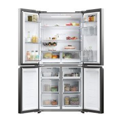 Haier Cube 83 Serie 5 HCW58F18EWMP frigo américain Pose libre 507 L E Platine, Acier inoxydable