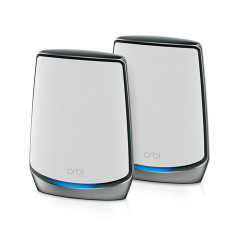 NETGEAR Orbi RBK852 AX6000 WiFi 6 Mesh System Tri-bande (2,4 GHz   5 GHz   5 GHz) Wi-Fi 6 (802.11ax) Gris, Blanc 8 Interne