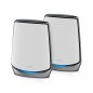 NETGEAR Orbi RBK852 AX6000 WiFi 6 Mesh System Tri-bande (2,4 GHz / 5 GHz / 5 GHz) Wi-Fi 6 (802.11ax) Gris, Blanc 8 Interne NETGEAR Orbi RBK852 AX6000 WiFi 6 Mesh System Tri-bande (2,4 GHz / 5 GHz / 5 GHz) Wi-Fi 6 (802.11ax) Gris, Blanc 8 Interne