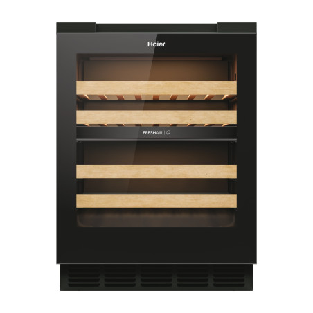Haier HUC44GDEH1 Refroidisseur de vin compresseur Pose libre Noir 44 bouteille(s)
