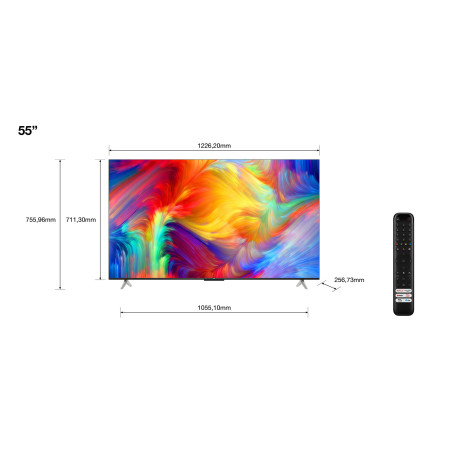 TCL P63 P638 139,7 cm (55") 4K Ultra HD Smart TV Wifi Noir
