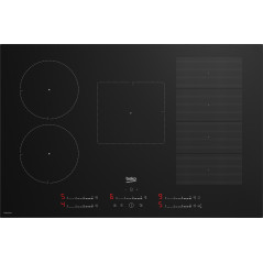 Beko HII 85780 UFT Noir Intégré 80 cm Plaque avec zone à induction 5 zone(s)
