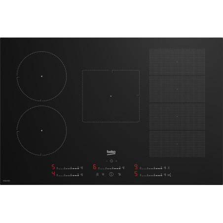 Beko HII 85780 UFT Noir Intégré 80 cm Plaque avec zone à induction 5 zone(s)