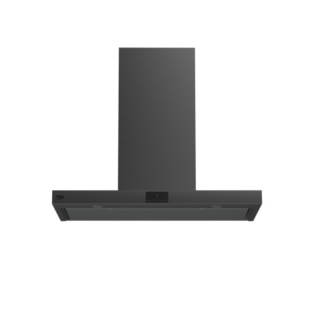 Beko HCB91845BDXH hotte Montée au mur Noir 750 m³ h