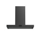 Beko HCB91845BDXH hotte Montée au mur Noir 750 m³/h
