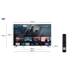 TCL C64 65C649 TV 165,1 cm (65") 4K Ultra HD Smart TV Wifi Titane