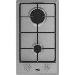 Beko HDCG 32220 FX Acier inoxydable Intégré 29 cm Gaz 2 zone(s)