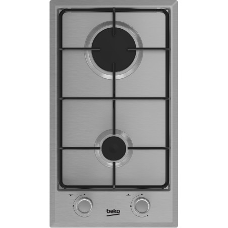 Beko HDCG 32220 FX Acier inoxydable Intégré 29 cm Gaz 2 zone(s)