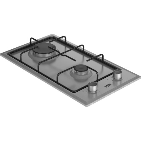 Beko HDCG 32220 FX Acier inoxydable Intégré 29 cm Gaz 2 zone(s)