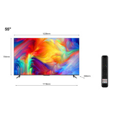 TCL P73 P735 139,7 cm (55") 4K Ultra HD Smart TV Wifi Noir