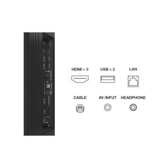 TCL C63 C635 165,1 cm (65") 4K Ultra HD Smart TV Wifi Noir