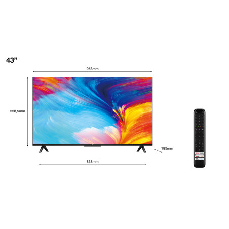 TCL P63 P635 109,2 cm (43") 4K Ultra HD Smart TV Wifi Anthracite