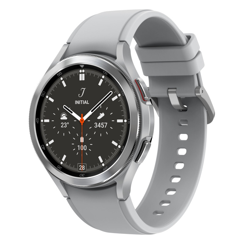 Samsung Galaxy Watch4 Classic 3,56 cm (1.4") OLED 46 mm Numérique 450 x 450 pixels Écran tactile Argent Wifi GPS (satellite) Samsung Galaxy Watch4 Classic 3,56 cm (1.4") OLED 46 mm Numérique 450 x 450 pixels Écran tactile Argent Wifi GPS (satellite)