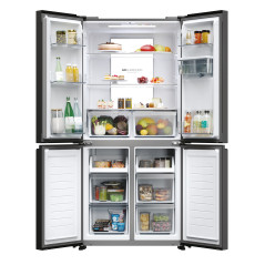 Haier Cube 83 Serie 7 HCR7818DWPT frigo américain Pose libre 467 L D Noir