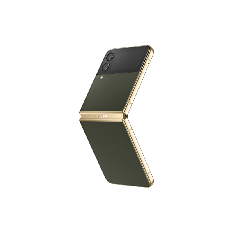 Samsung Galaxy Z Flip4 Bespoke Edition SM-F721B 17 cm (6.7") Double SIM Android 12 5G USB Type-C 8 Go 256 Go 3700 mAh Or, Kaki Samsung Galaxy Z Flip4 Bespoke Edition SM-F721B 17 cm (6.7") Double SIM Android 12 5G USB Type-C 8 Go 256 Go 3700 mAh Or, Kaki
