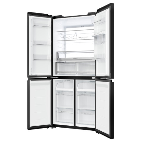 Haier HCKR7819DWGB frigo américain Pose libre 459 L D Noir