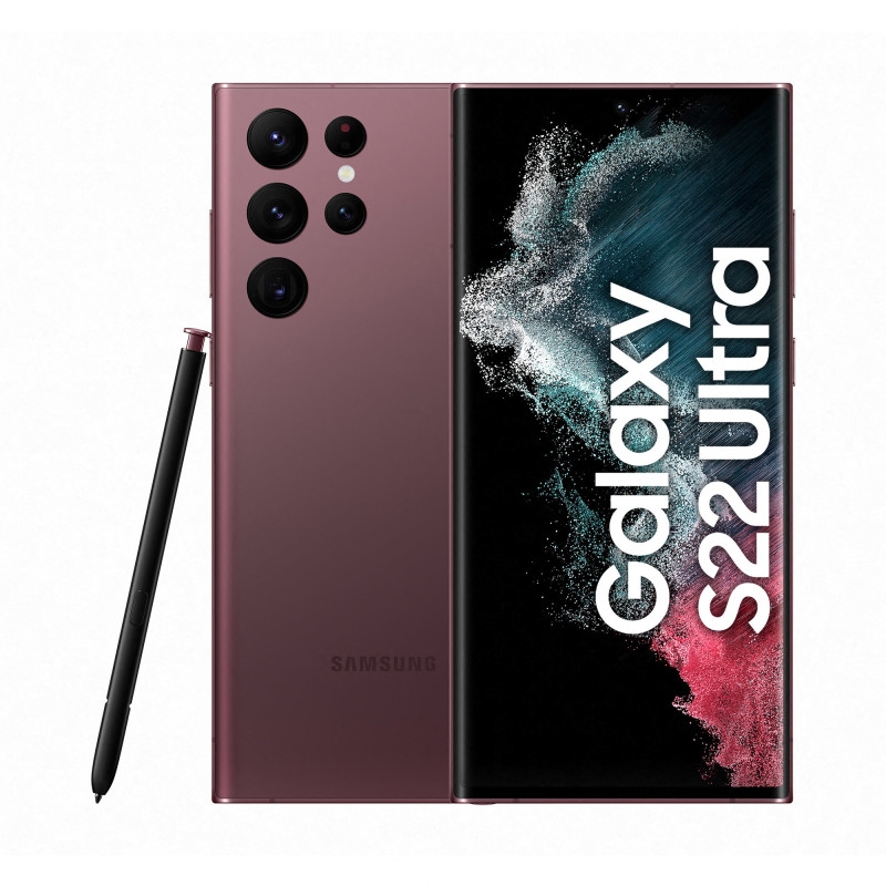 Samsung Galaxy S22 Ultra SM-S908B 17,3 cm (6.8") Double SIM Android 12 5G USB Type-C 12 Go 512 Go 5000 mAh Bourgogne Samsung Galaxy S22 Ultra SM-S908B 17,3 cm (6.8") Double SIM Android 12 5G USB Type-C 12 Go 512 Go 5000 mAh Bourgogne