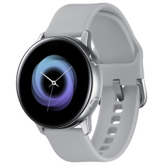 Samsung Galaxy Watch Active 2,79 cm (1.1") OLED 40 mm Numérique 360 x 360 pixels Écran tactile Argent Wifi GPS (satellite)