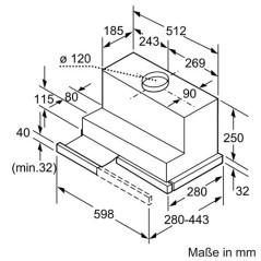 HOTTE TIROIR 1 MOT 400M3