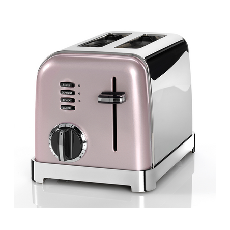 GRILLE PAIN CUISINART 2 TRANCHES ROSE