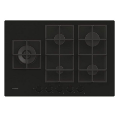 PLAQUE ROSIERES GAZ 5 FEUX NOIR