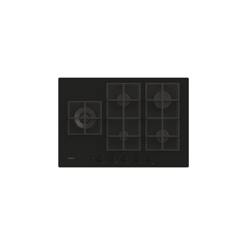 PLAQUE ROSIERES GAZ 5 FEUX NOIR