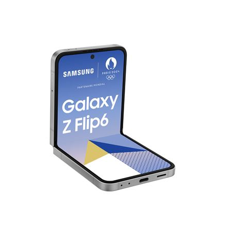 SAMSUNG GALAXY Z FLIP6 256GO GRIS + VERRE TREMPE & COQUE TRANSPARENTE