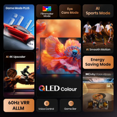 HISENSE 75 POUCES HIQLED 4K SMART TV