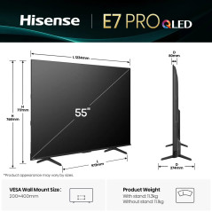 HISENSE 55 POUCES HI-QLED 4K SMART TV