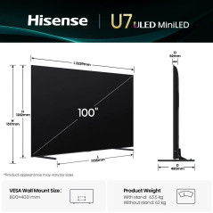 HISENSE 100 POUCES ULED MINILED 4K SMART