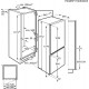 Combiné Encastrable AEG - 196L + 72L - SCB418F3LS